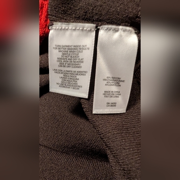 Nine West NWT $119 Women's Truffle Brown Striped Ribbed 3/4 Sleeve Dress Size M - Picture 10 of 15